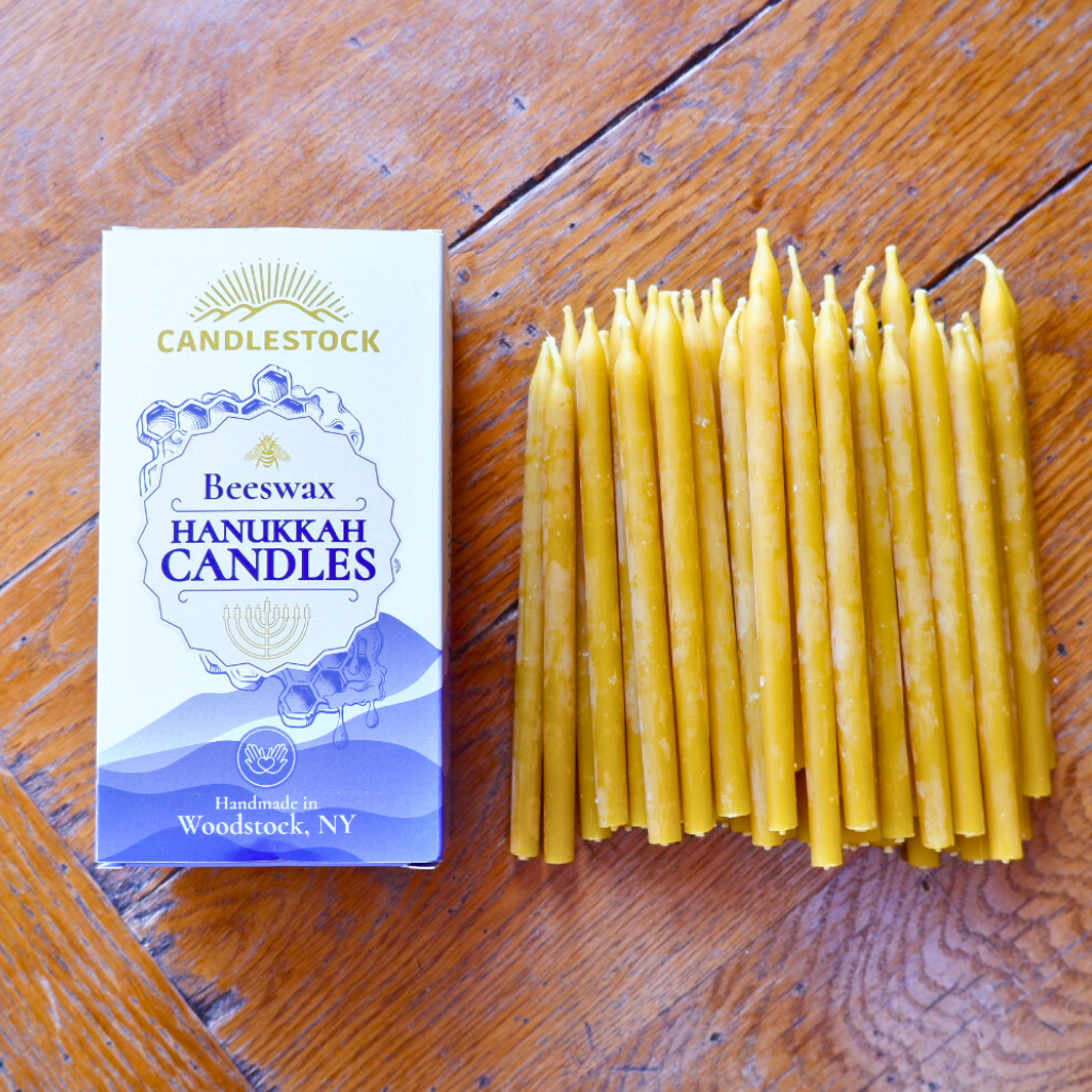 Candlestock Beeswax Hanukkah Candle Pack 45 Count