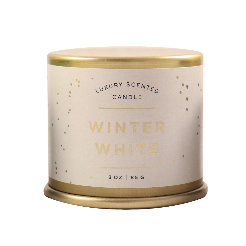 Illume Soy Wax Winter White Scented Tin Candle Candlestock