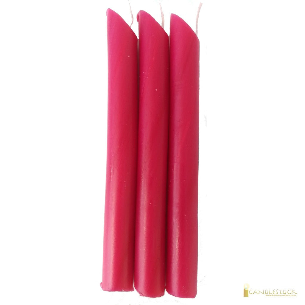 Dusty Red Drip Candle 10 Pack - Candlestock.com