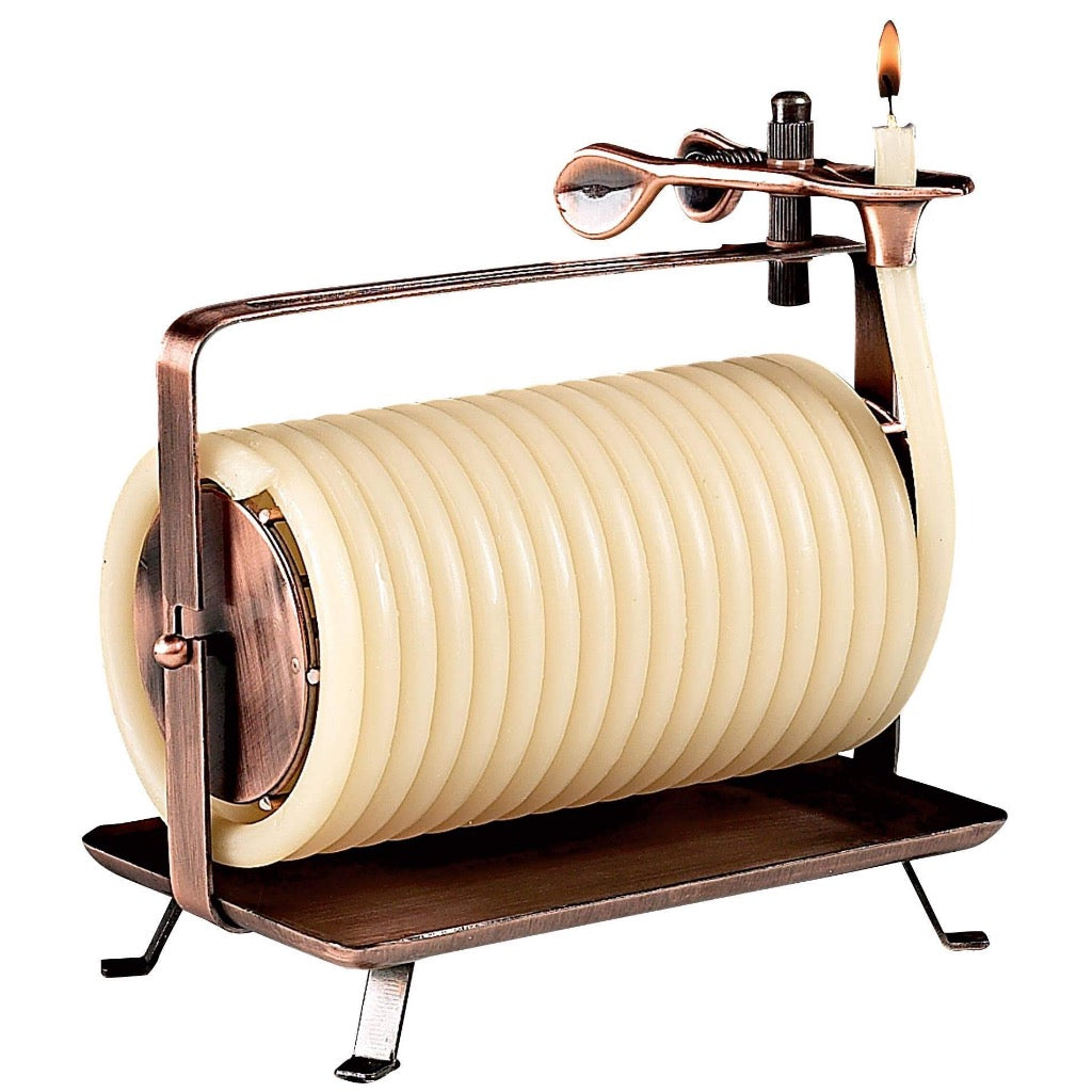 Beeswax Coil Candle Candlestock