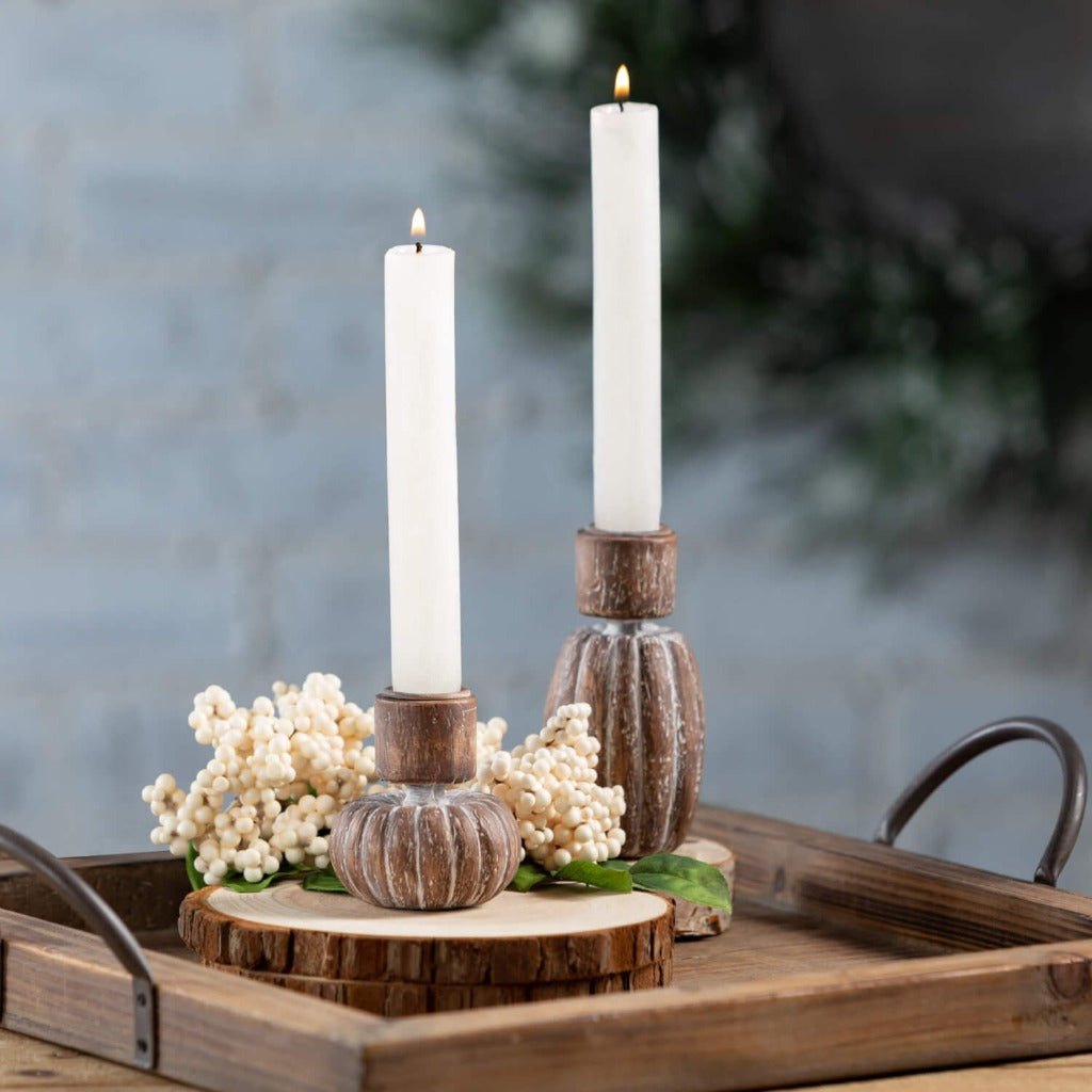 Pumpkin Taper Candle Holder Candlestock