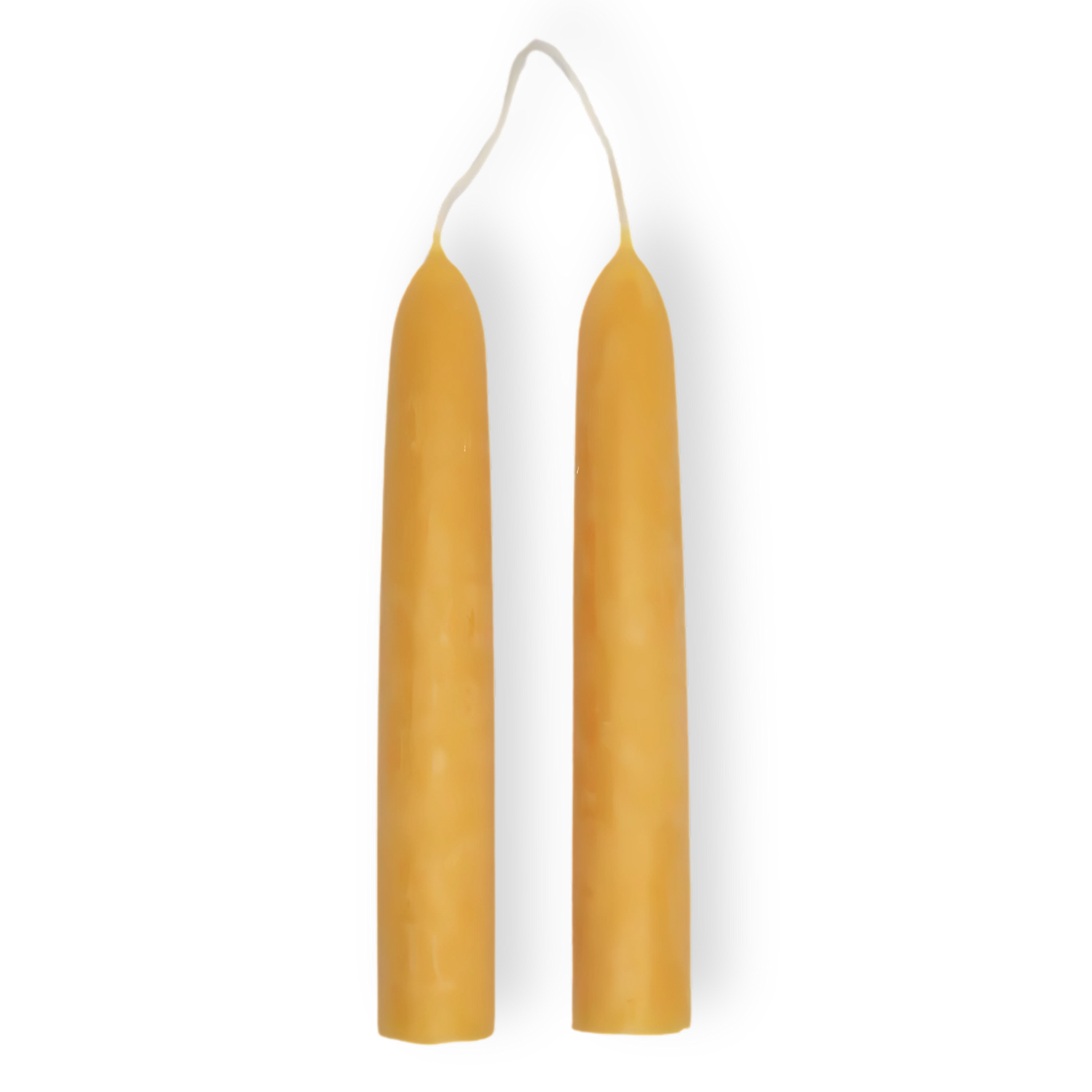 Beeswax Rounded Top Taper Candle Pair – Candlestock Beeswax Rounded Top Taper Candle Pair – Candlestock
