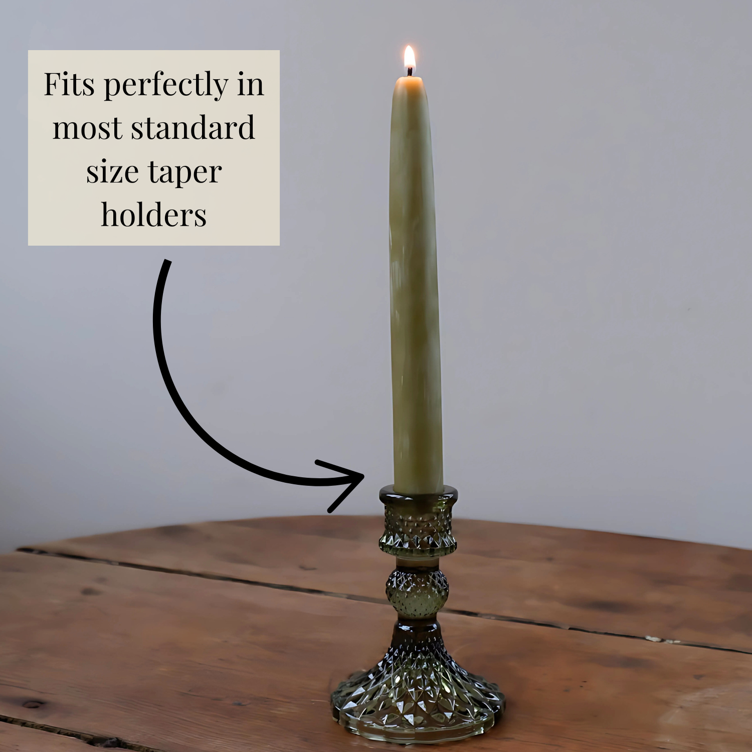 Beeswax Rounded Top Taper Candle Pair – Candlestock Beeswax Rounded Top Taper Candle Pair – Candlestock