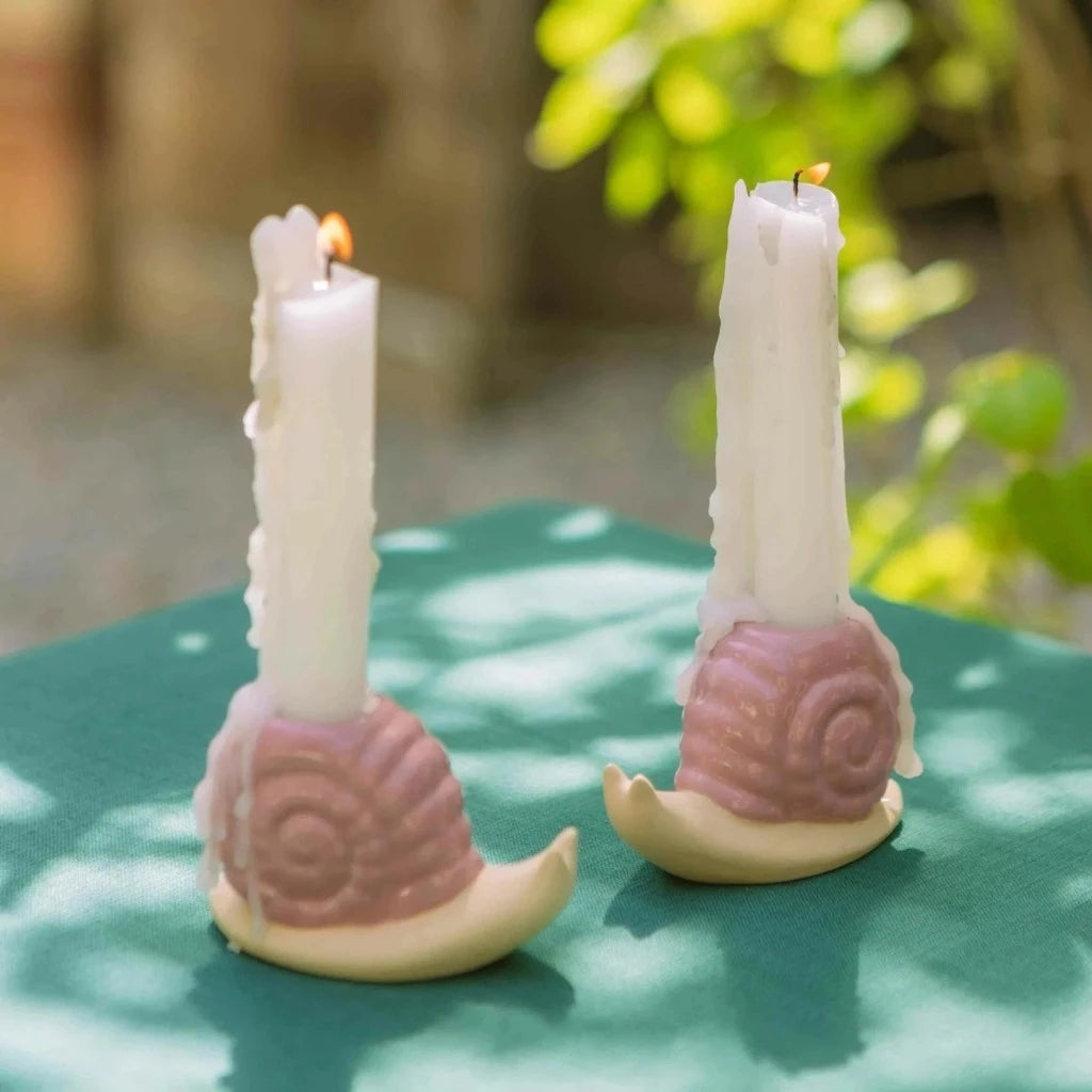 Snail Taper Candle Holder