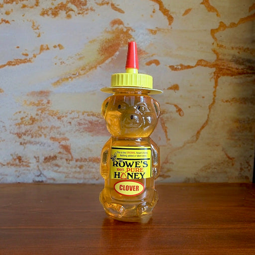 Rowes 100% Pure Local Honey Bear Jar