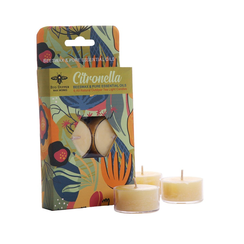 Beeswax & Soy Wax Citronella Scened Tea Light Candles