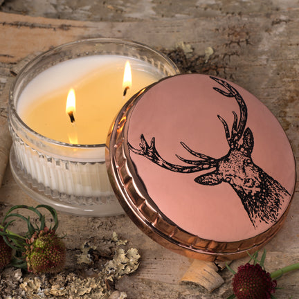 Deer Engraved Candle Pot Scented Candle