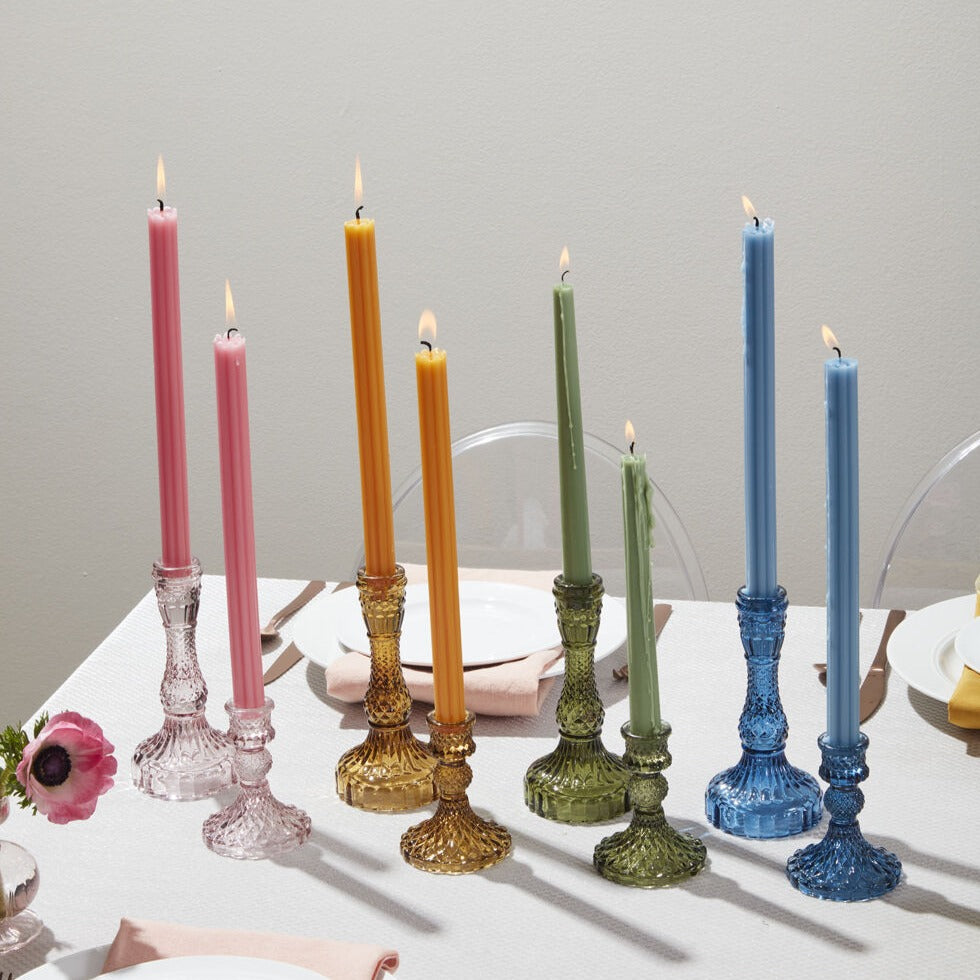 Glass Taper Candle Holder - Candlestock.com