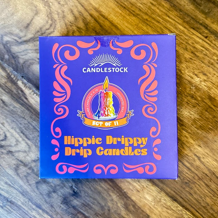 Candlestock Hippie Drippy Drip Candles - 11 Pack