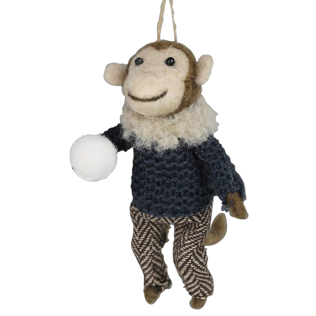 Monkey Ornament - Candlestock.com