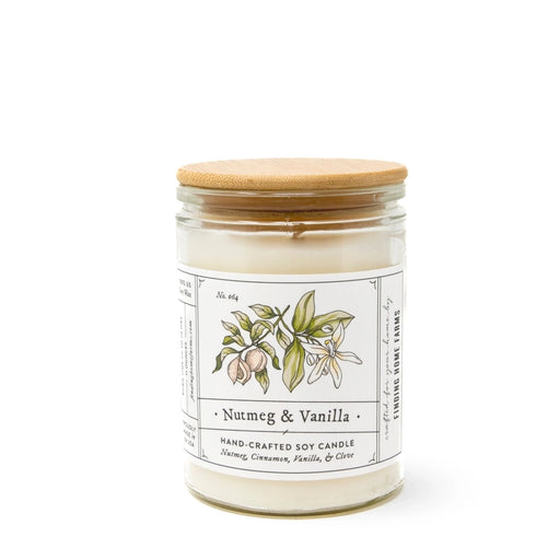 Nutmeg Vanilla Scented Soy Wax Candle