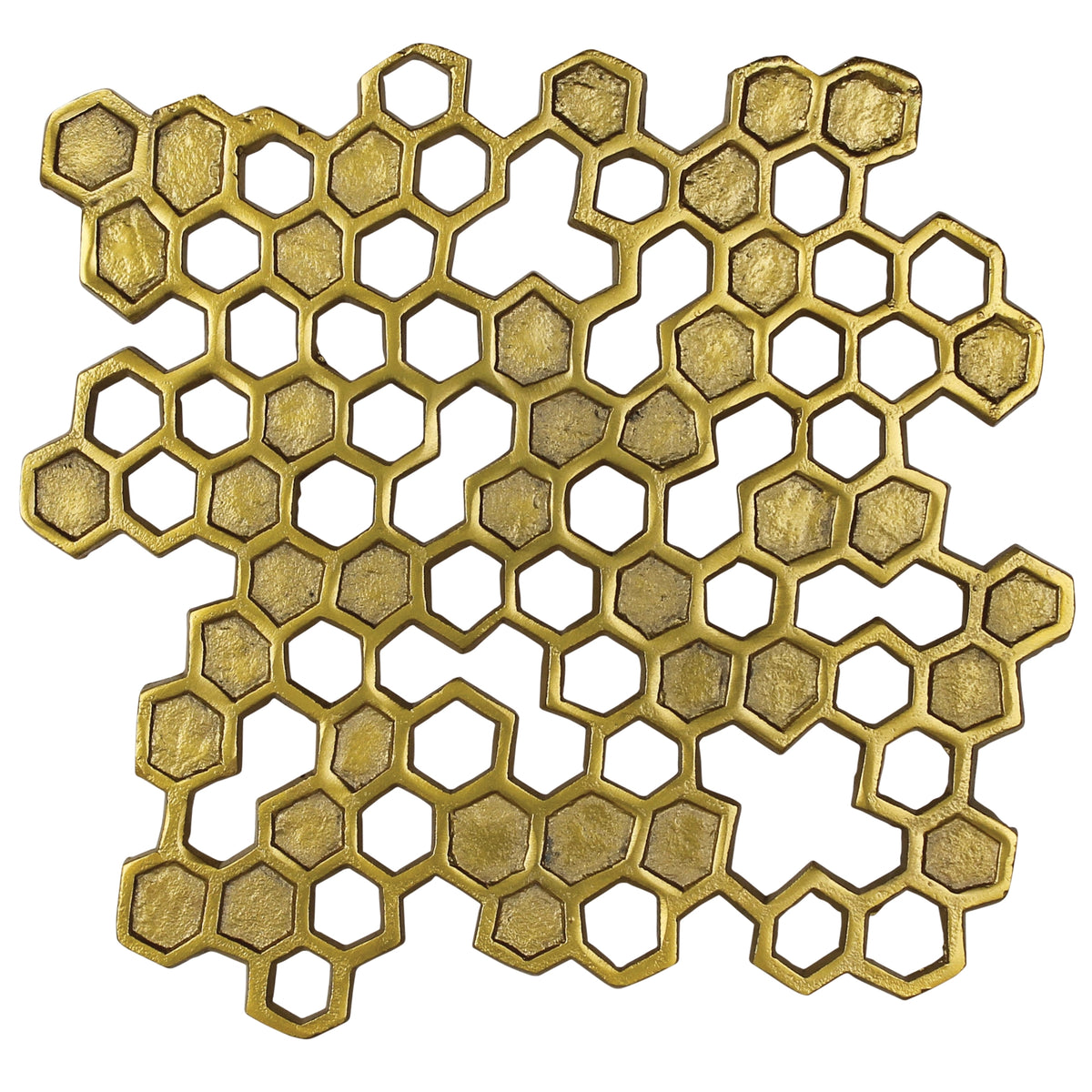 Candlestock Brass Honeycomb Trivet