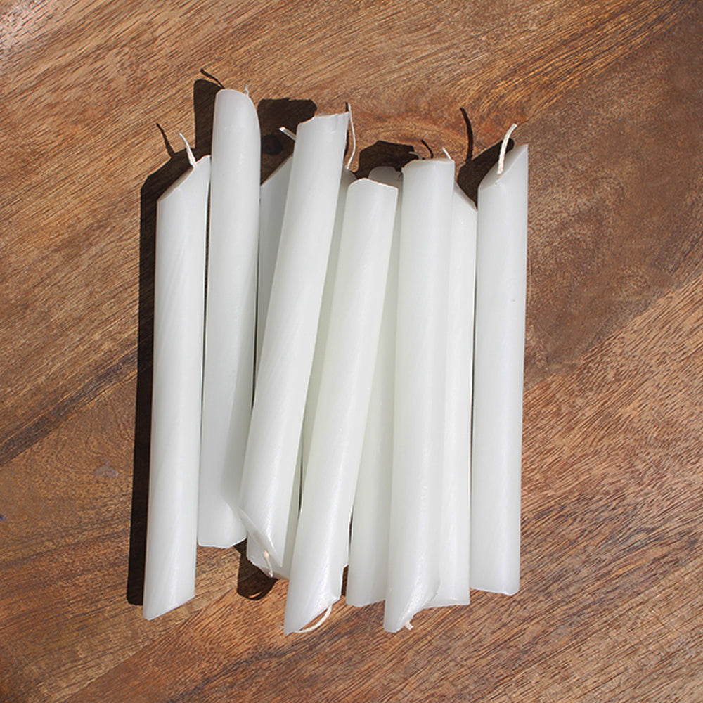 White Wedding White Drip Candle 10 Pack