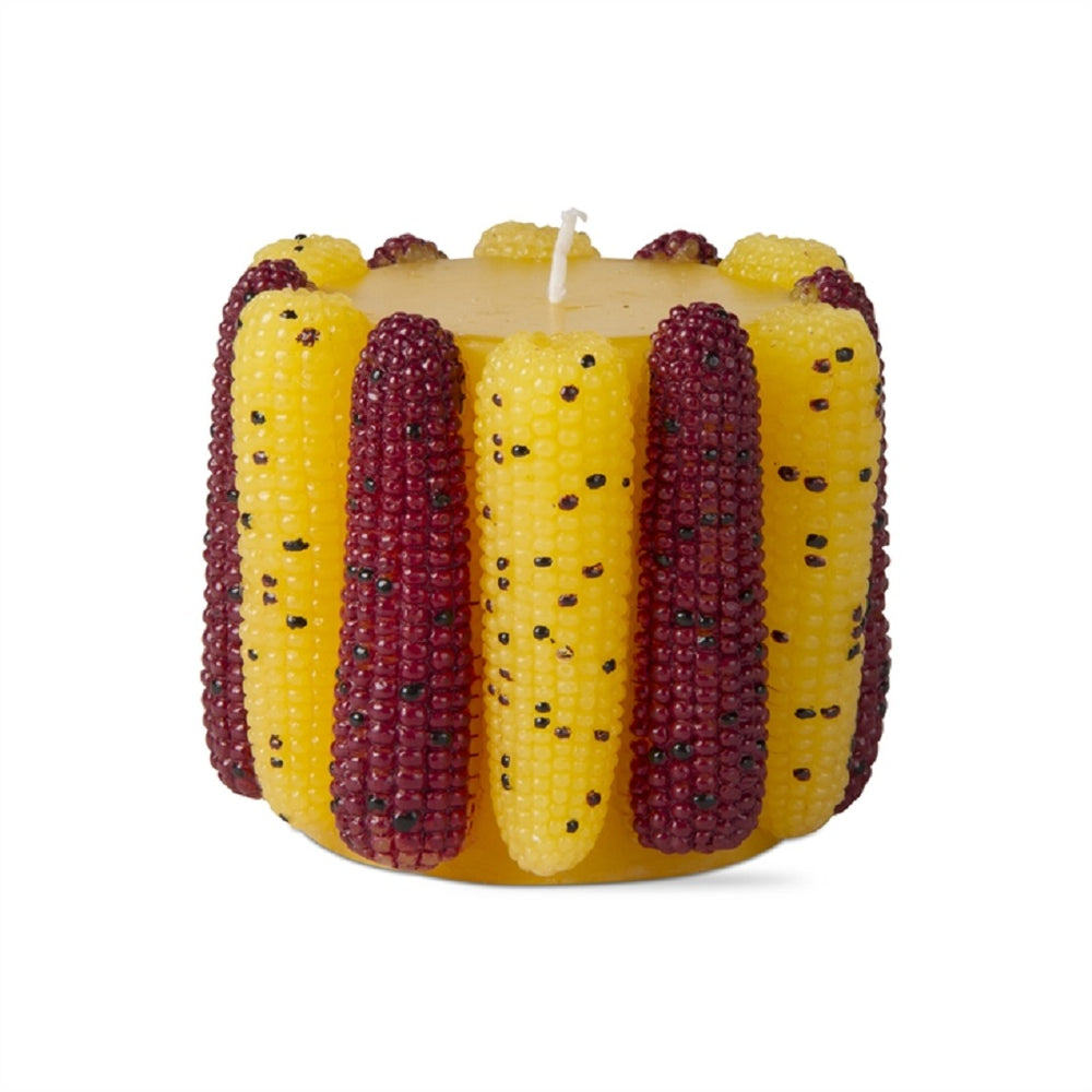 Corn Cob Pillar Candle Holder