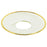 Bobeche Clear Glass With Gold Rim - Candlestock.com