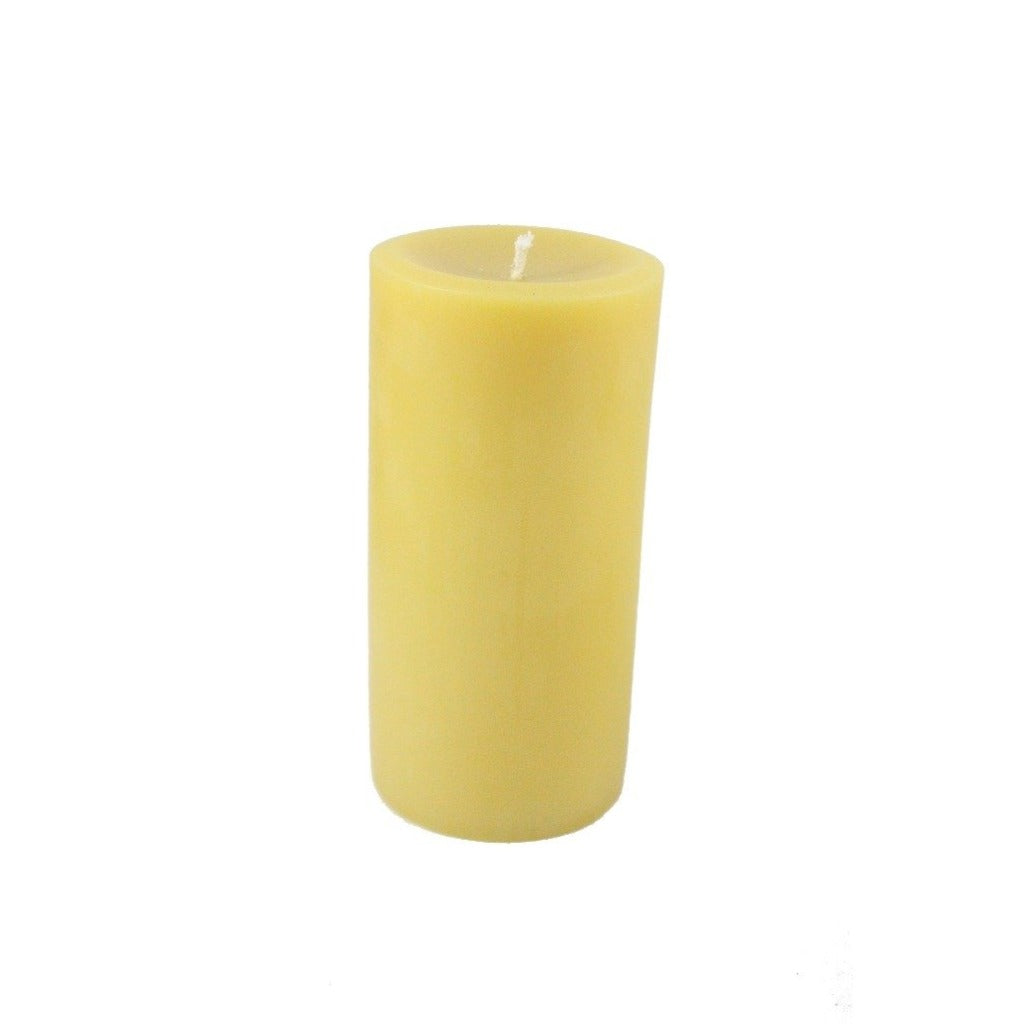 Beeswax Round Pillar Candle 3X6 - Candlestock.com