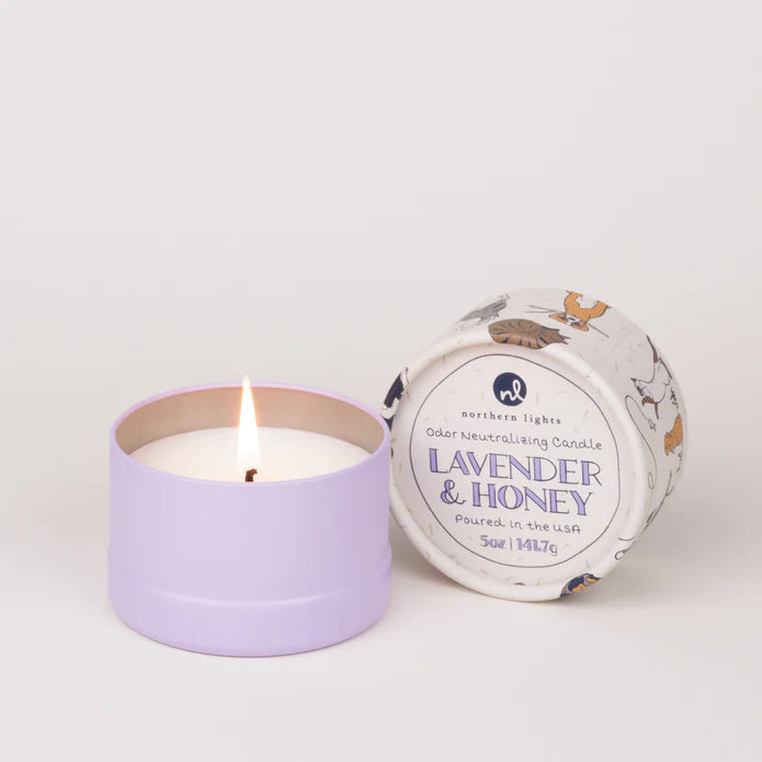 Lavender & Honey Scented Candle