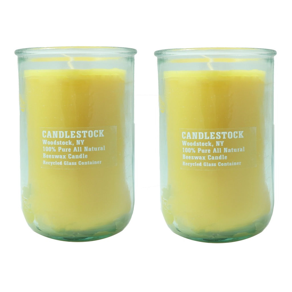 All natural beeswax jar candle gift set. - Candlestock.com