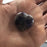 Small amethyst stone hearts. Small heart gifts - Candlestock.com