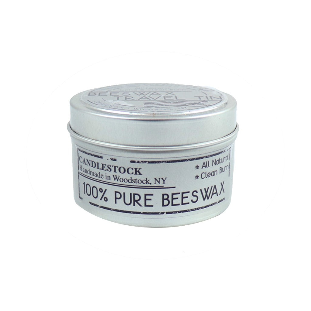 Pure beeswax hand poured travel tin. - Candlestock.com