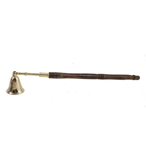 Brass Snuffer With Wooden Handle Candle Snuffer - Candlestock.com