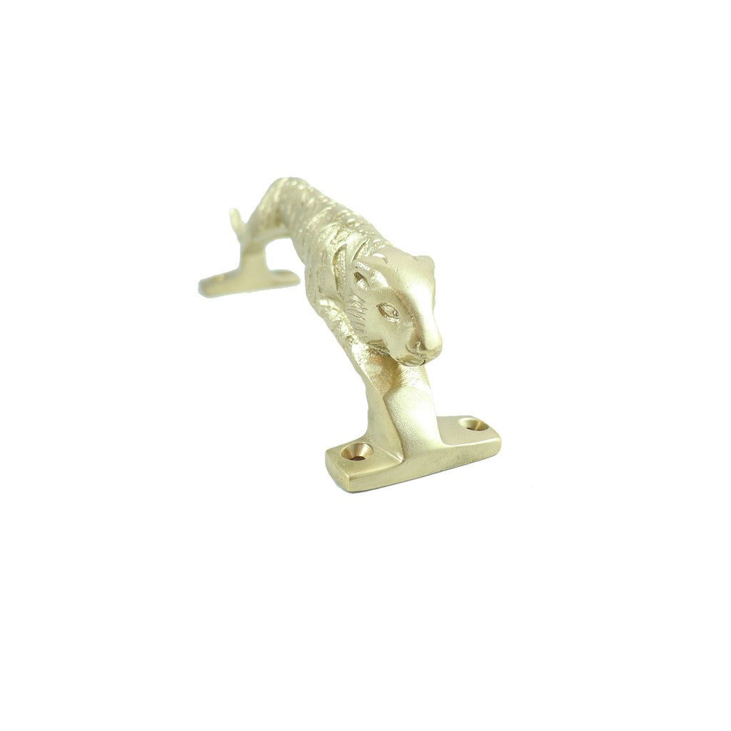 Brass cat decorative drawer handle. Modern home decor accents. - Candlestock.com