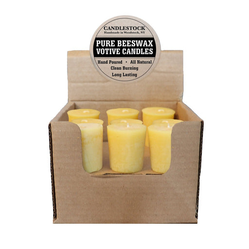 Bulk beeswax votive candles. All natural dripless beeswax votive candles. - Candlestock.com