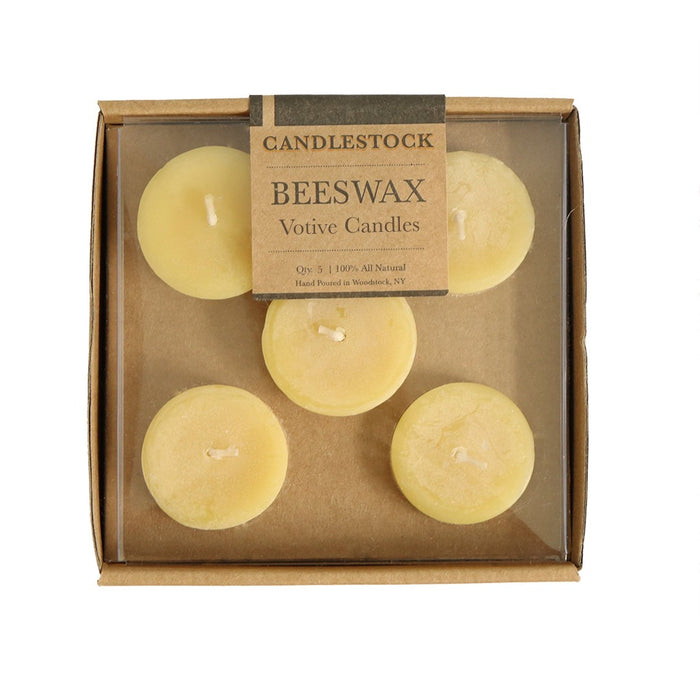 Beeswax votive candle and beeswax tea light candle gift set. - Candlestock.com