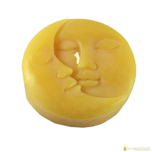 Beeswax Sun And Moon Disc Candle - Candlestock.com