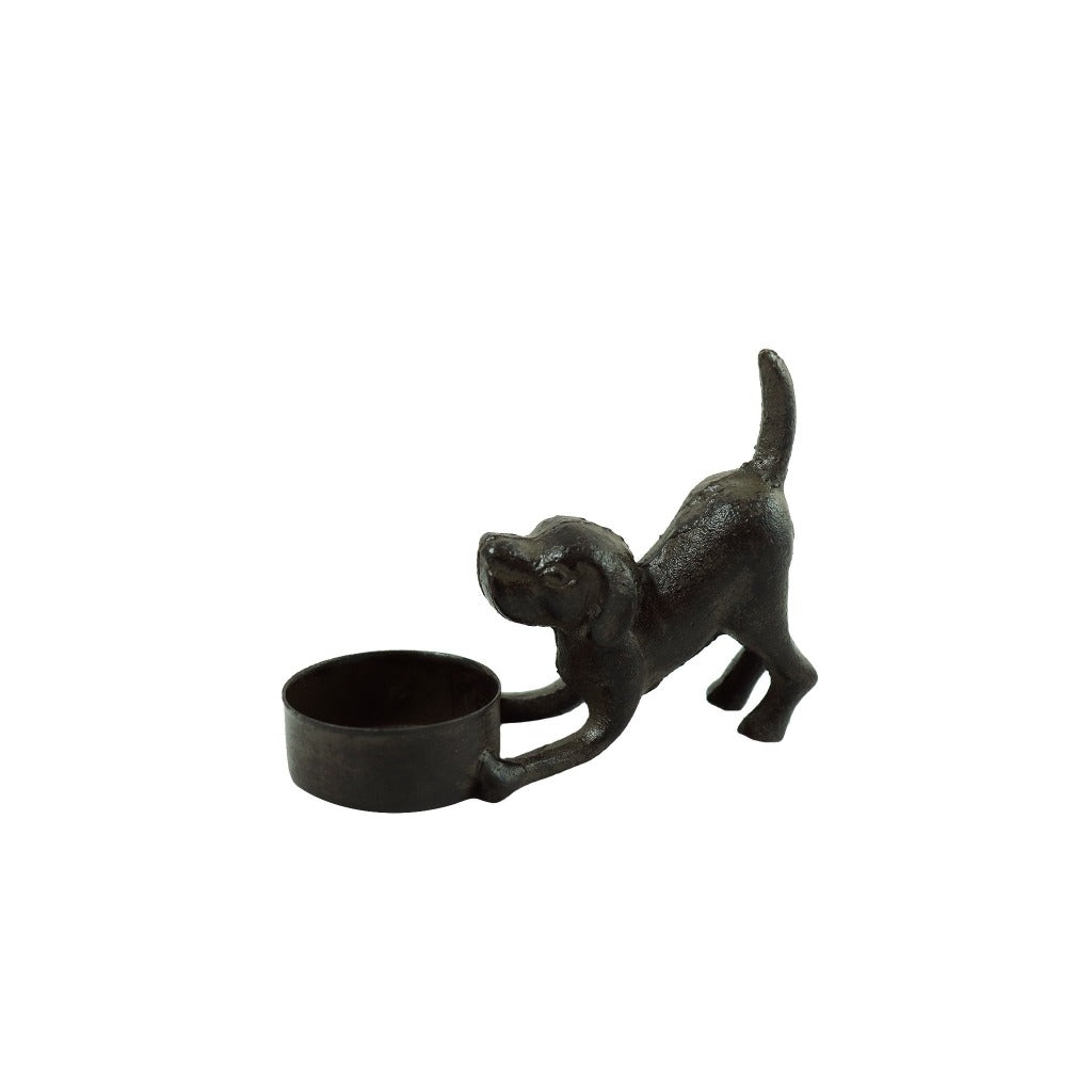 Small dog lover gift ideas. Dog candle holder. - Candlestock.com