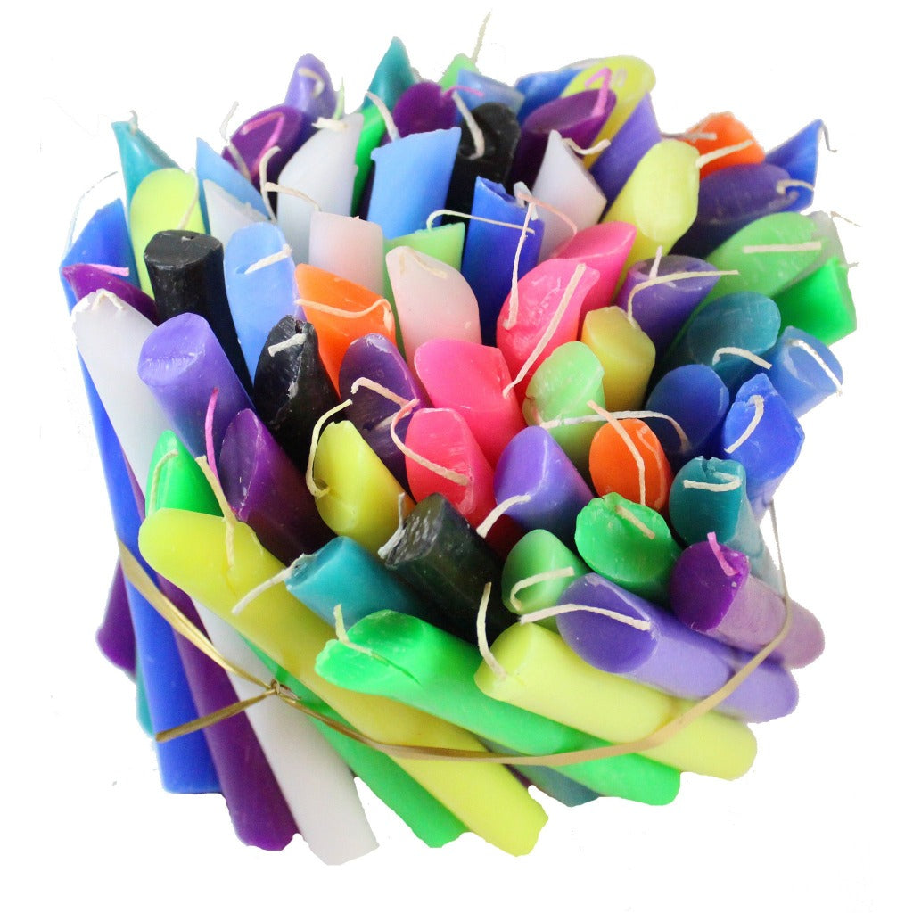 Drip Candle Bulk 75 Pack MultiColor Drip Candles Candlestock