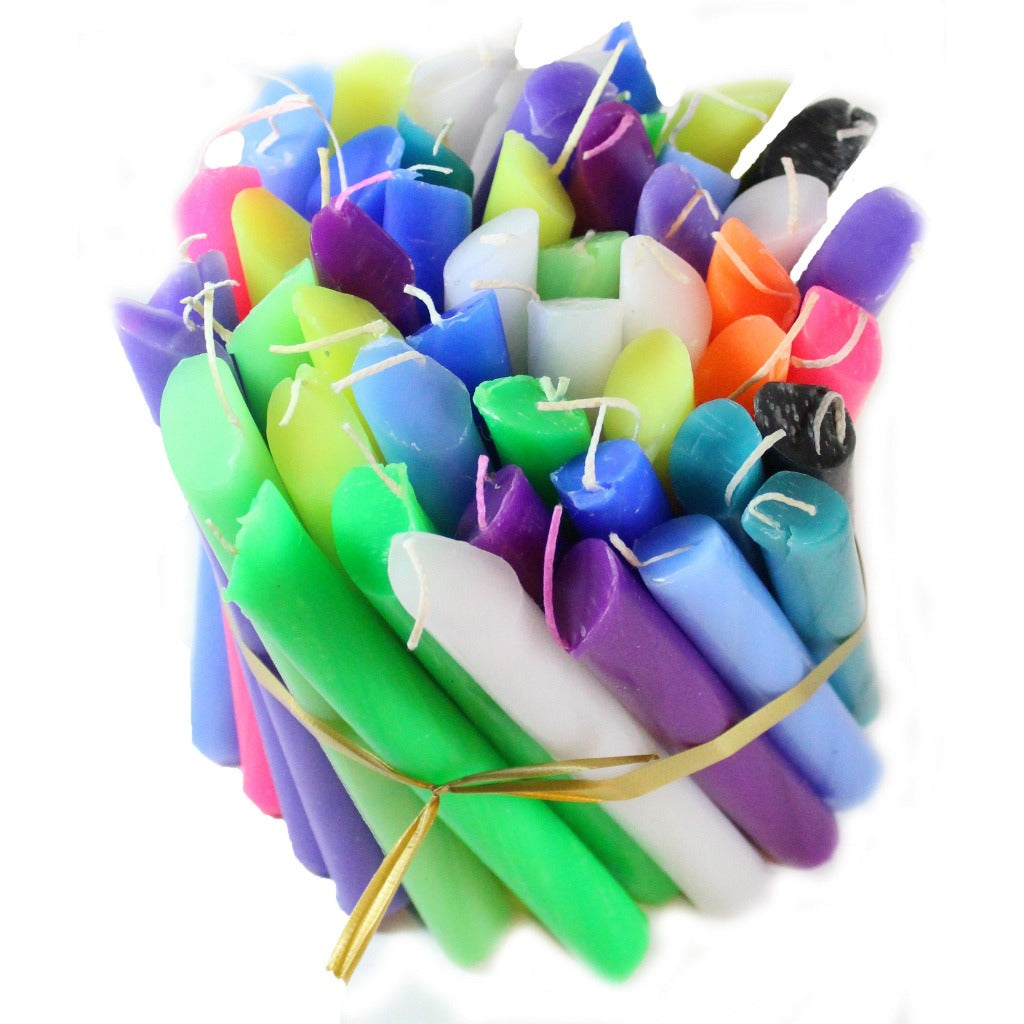Drip Candle 50 Pack MultiColor Drip Candles Candlestock