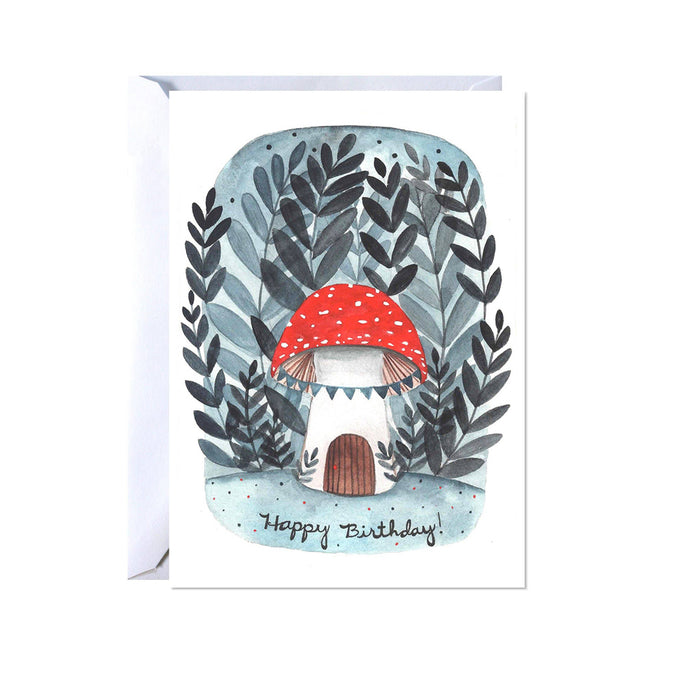 Mushroom "Happy Birthday" Gift Card