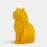 Mustard Yellow Cat Pyro Pet - Candlestock.com