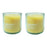 Recycled glass jar pure beeswax candle pair. - Candlestock.com