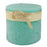 Turquoise Vance Timber Pillar Candle 3x3 - Candlestock.com