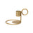 Gold Iron Double Ring Taper Candle Holder