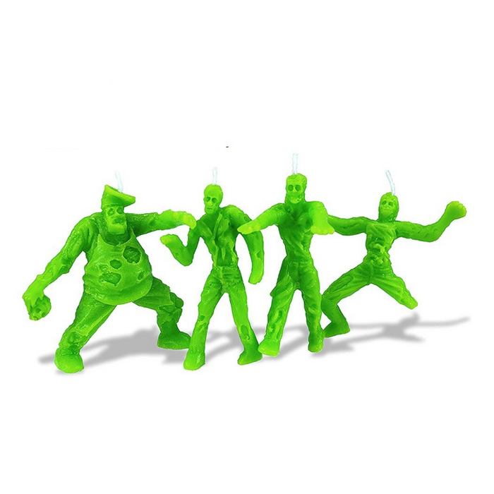 Zombie Birthday Candles - Pack Of 4