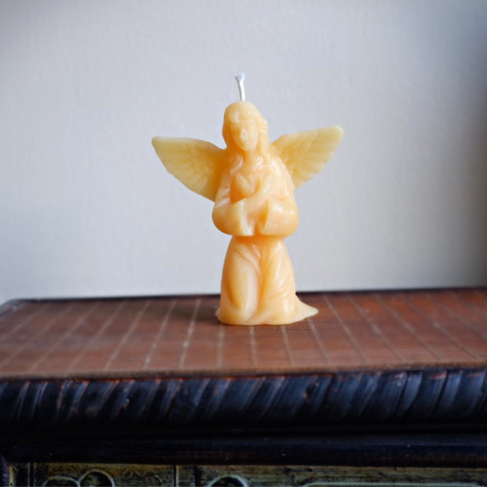 Beeswax Angel Candle