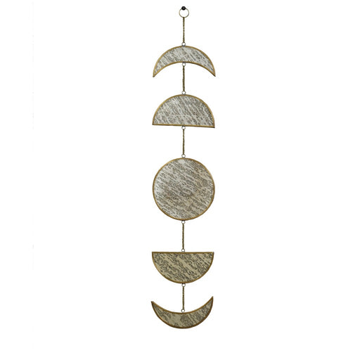 Brass Antique Phases Of The Moon Mirror