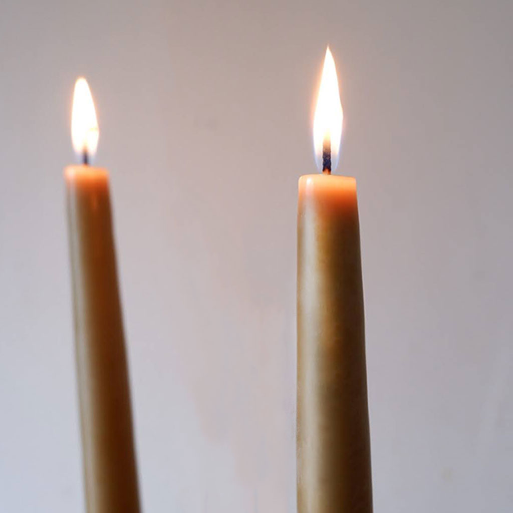 100% Real Bayberry Beeswax Taper Candles - Candlestock.com