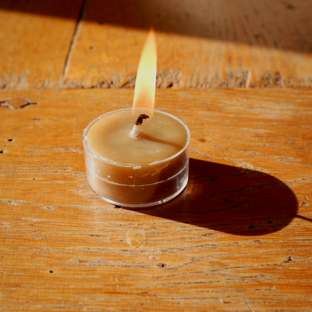 Bayberry Beeswax Tea Light Candle