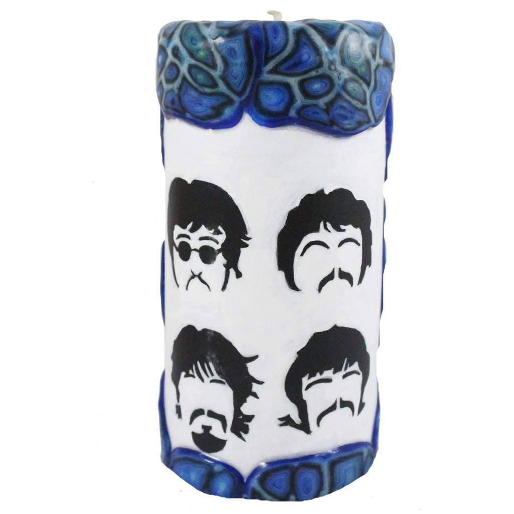 The Beatles Veneer Candle - 4X8 - Candlestock.com