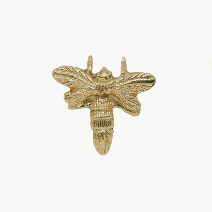 Brass Queen Bee Knob