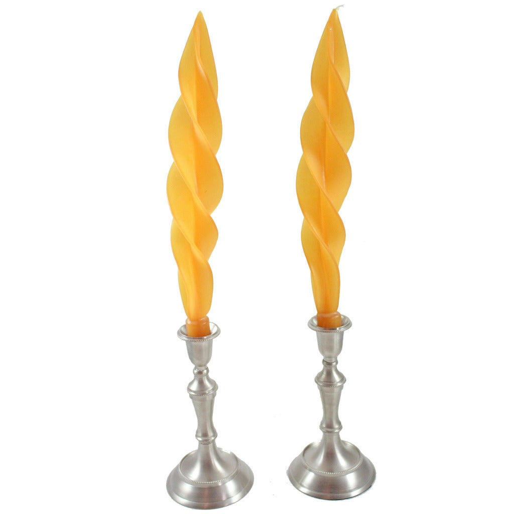 Spiral Candle Twisted Candle Taper Candles White Ivory Candles