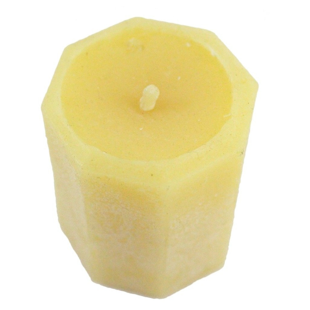 Beeswax Octagon Votive Candle - Candlestock.com