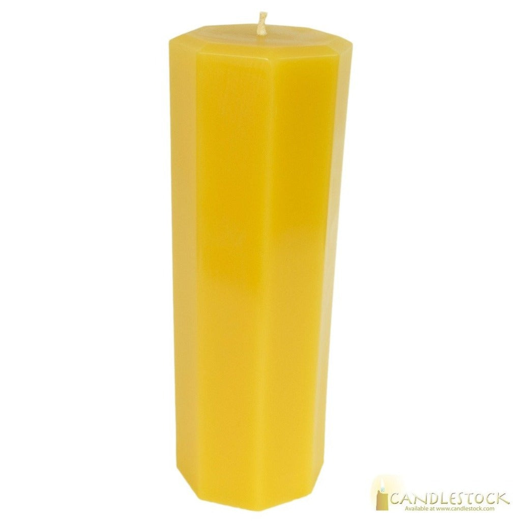Beeswax Octagonal Pillar Candle – Candlestock