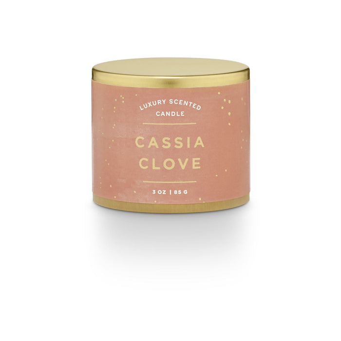Illume Soy Wax Cassia Clove Scented Tin Candle - 3 oz