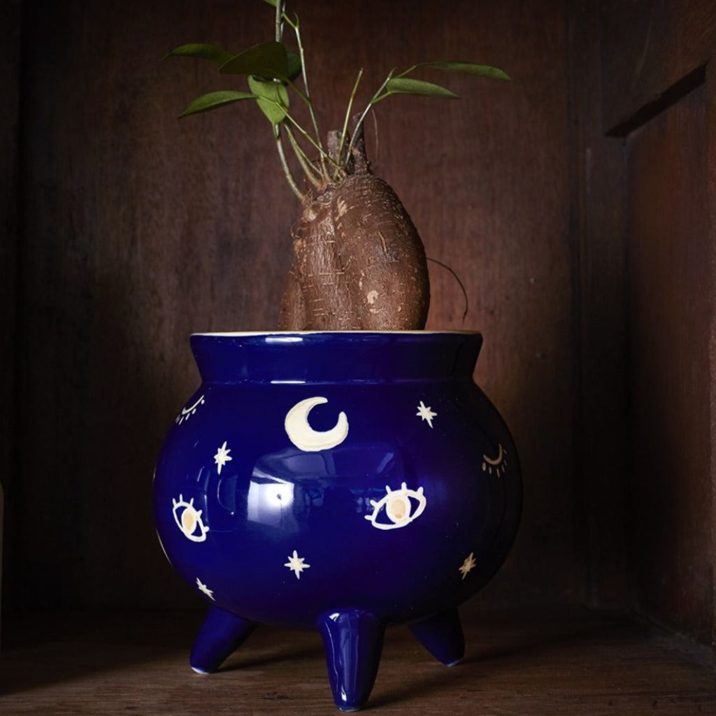 witchy plant pots Witch's Cauldron Pot