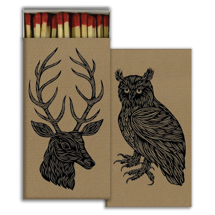 Woodland Deer & Owl Matches